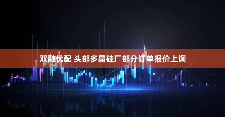 双融优配 头部多晶硅厂部分订单报价上调